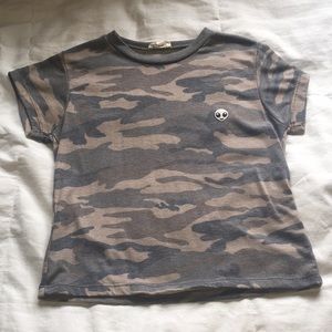 LA Hearts Camo Alien Shirt